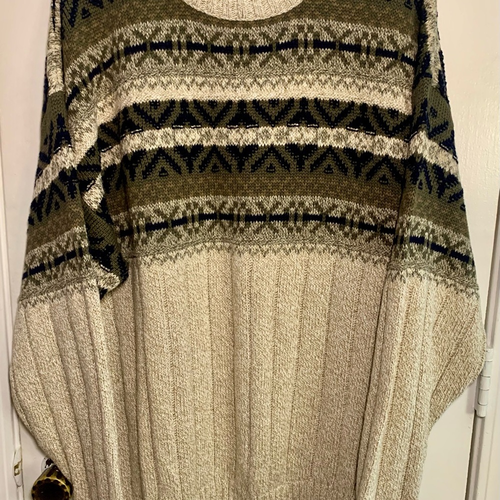 Vintage 90s Fieldmaster Nordic Knitted Men’s Pull Over Sweatshirt Size Large USA - Picture 2 of 8